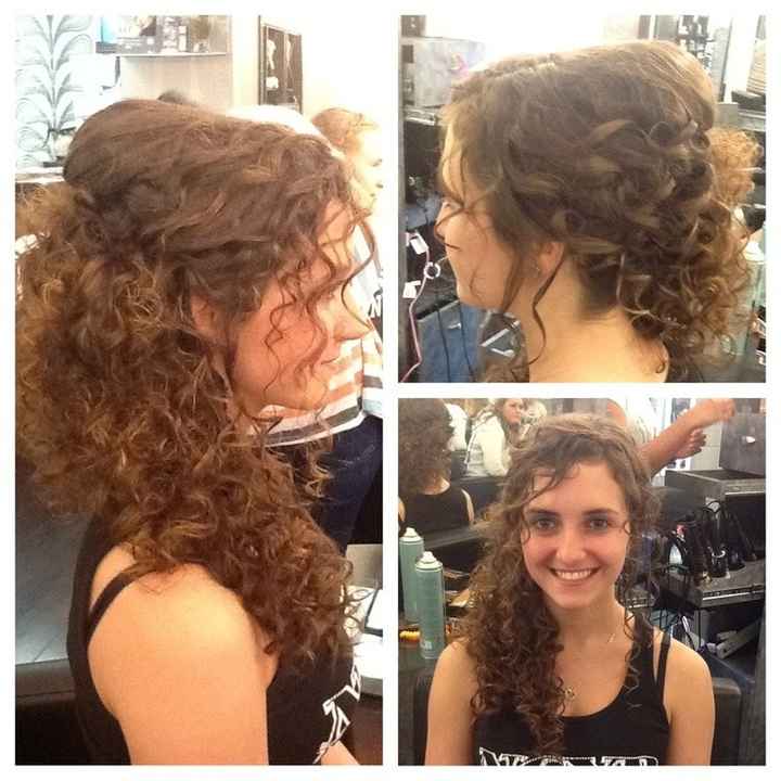 Curly hair brides