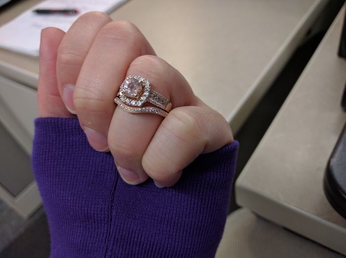 I need opinions! Does this band match my engagment ring?