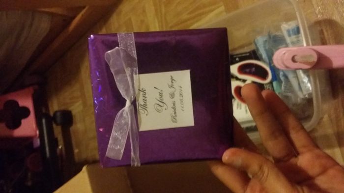 what do you think of my favors? w pics