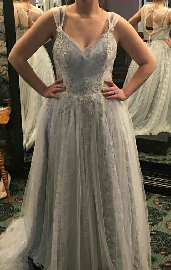 Blue wedding dress - 1