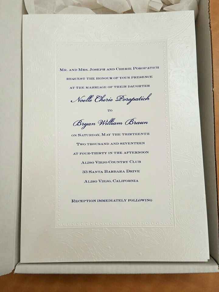 Show me your invitations!