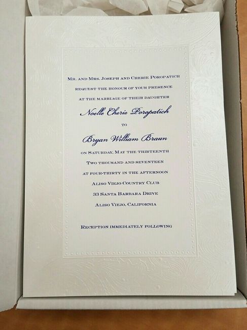Show me your invitations!