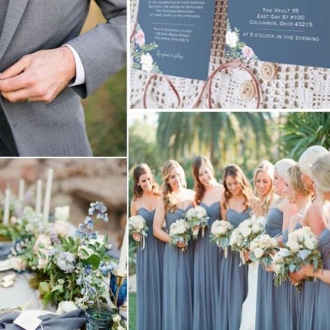 Steel blue outlet wedding