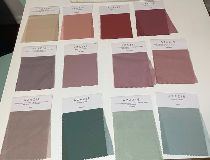 Help! i can’t decide on bridesmaid colors 3