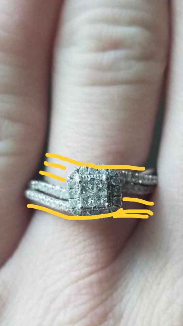 Wedding band that goes with my engagement ring - 1