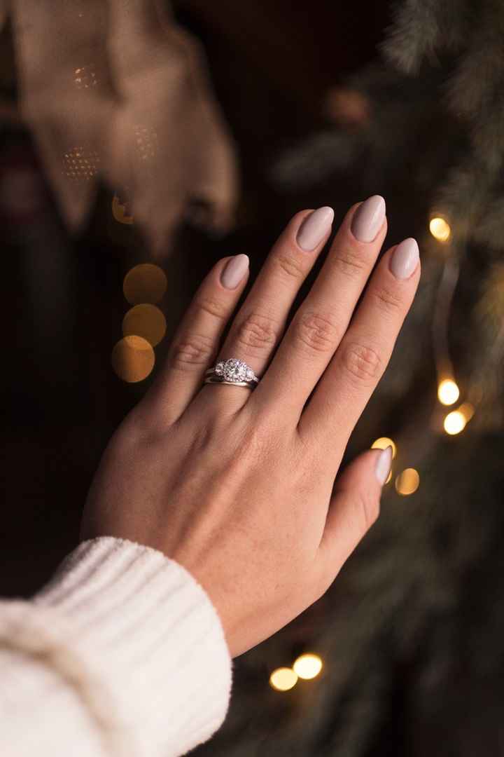 I fell in love with this ring at a local jeweler 4 years ago. We actually got married 18 months ago 