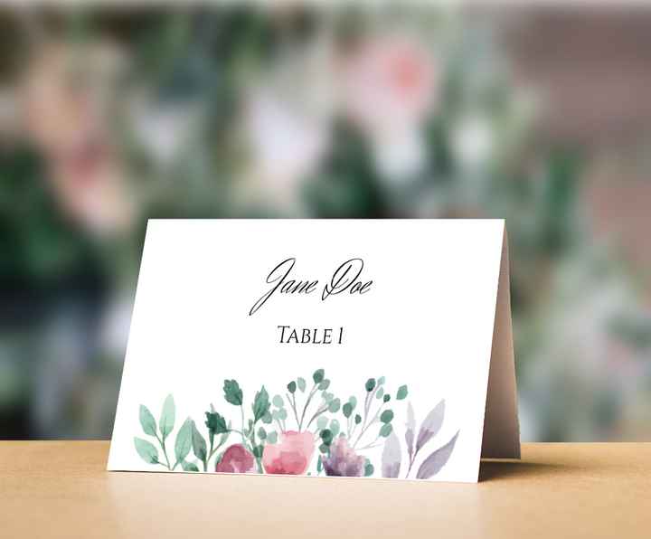 wedding place card template