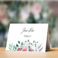 wedding place card template