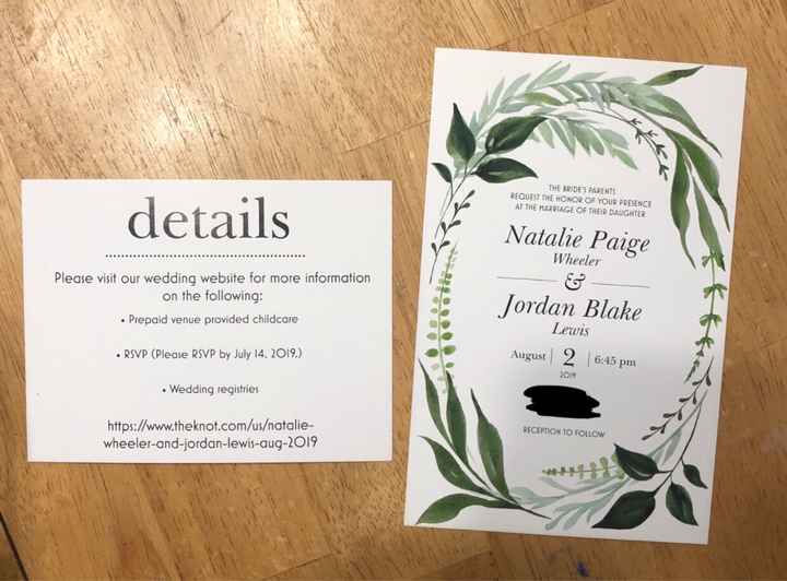 Invitation return address - 1