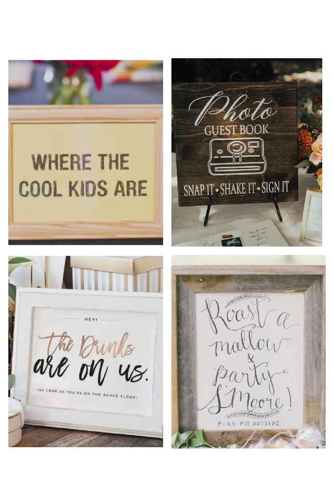 Wedding Signs: Opinions Needed - 1