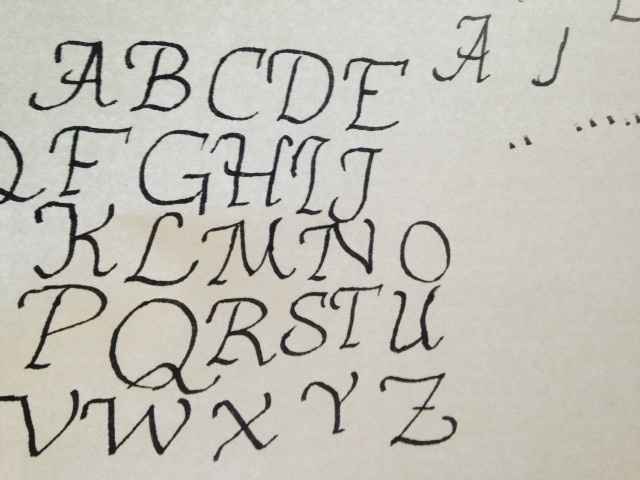 Experimenting with Calligraphy!