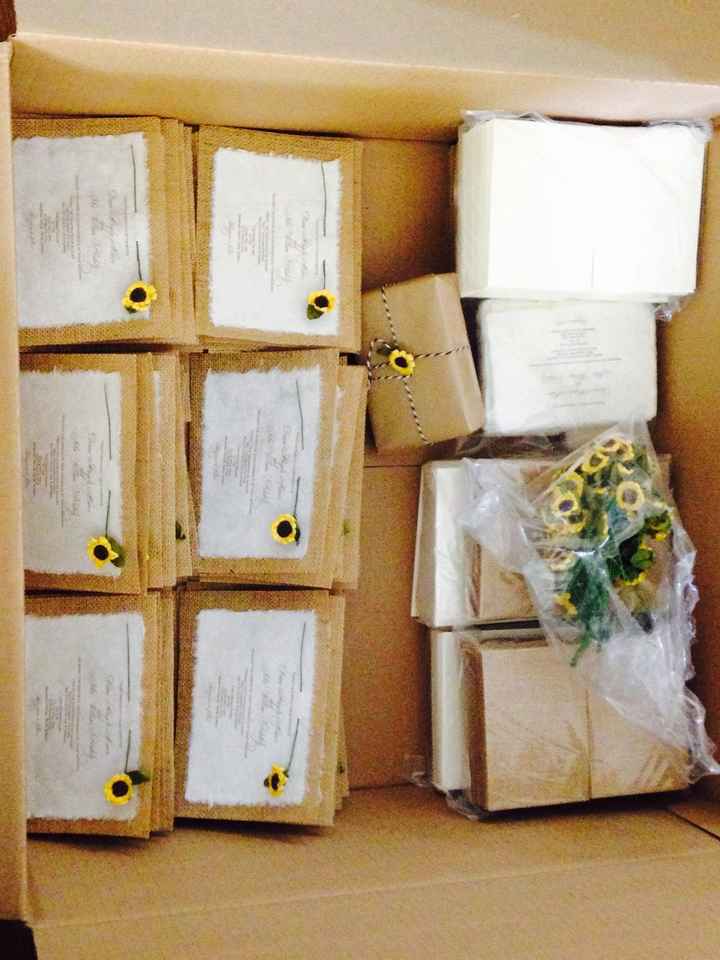 Wedding packages came in the mail yesterday!