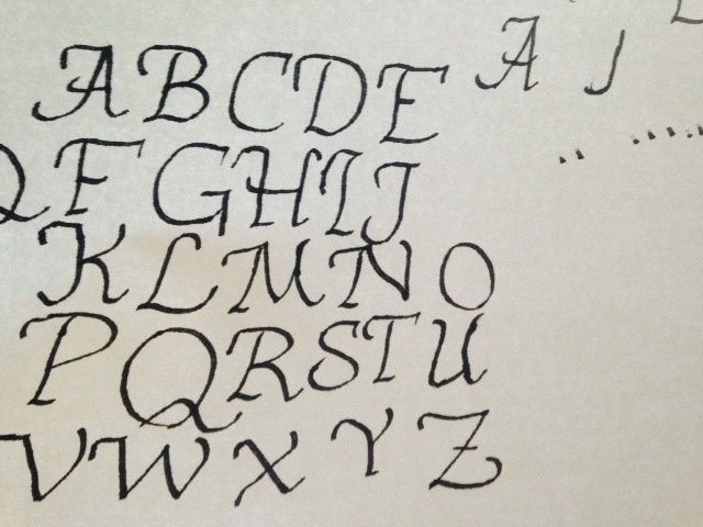 Experimenting with Calligraphy!