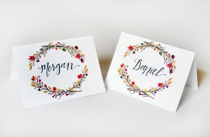Which escort cards would you choose?