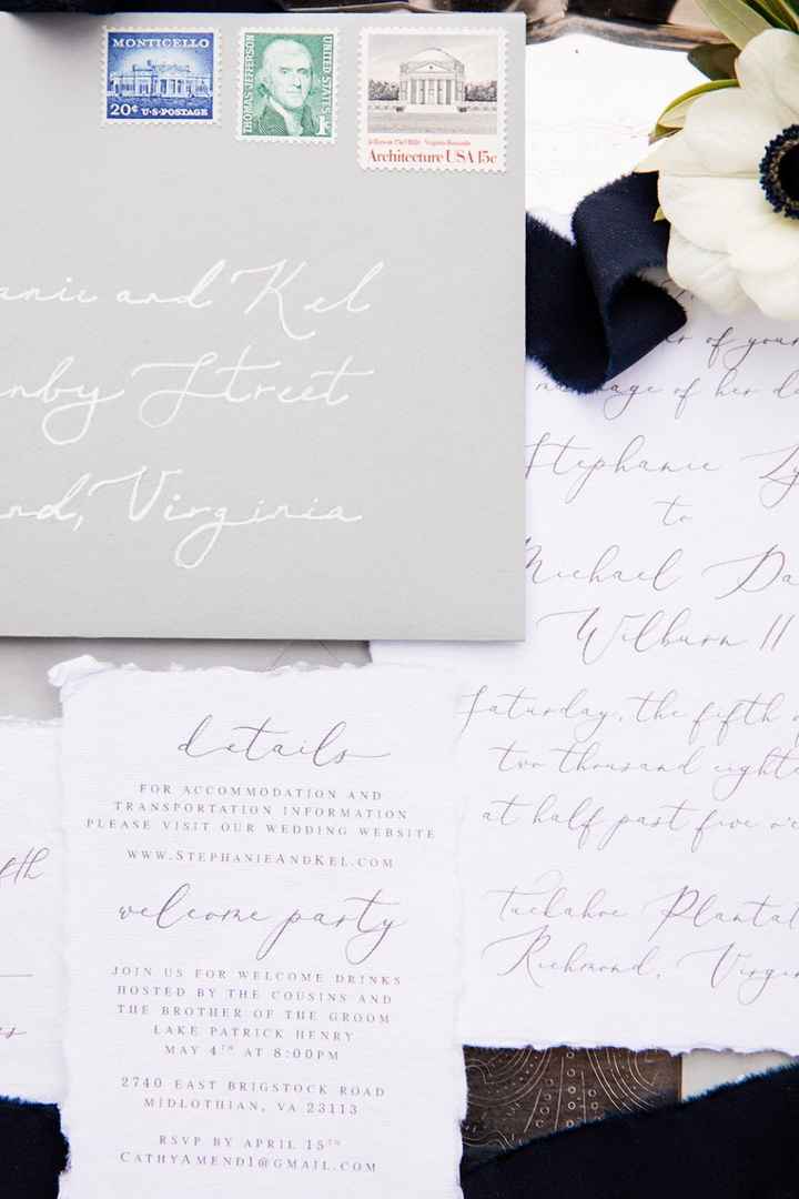Deckled Edge DIY Invitations 