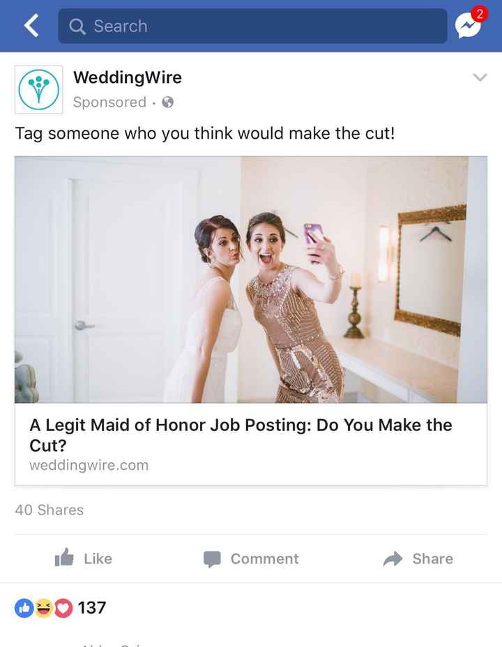 Facebook brides at it again. So cringey!!