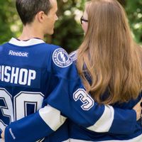 We both love the Tampa Bay Lightning, so we decided to use our jerseys.