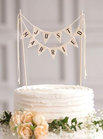 just married cake topper from etsy