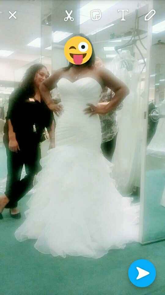 I said yes to the dress!!!!!