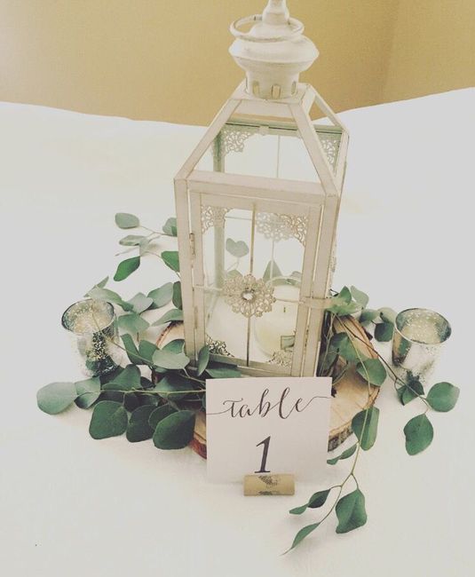 Lantern Centerpieces & Eucalyptus 1