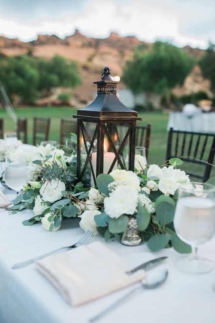Lantern Centerpieces & Eucalyptus 3