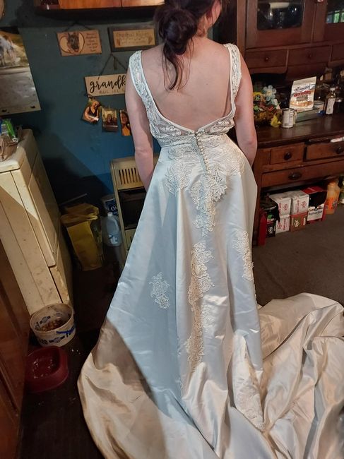 Does my wedding dress look okay? Or should i make it strapless? - 2