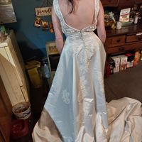Does my wedding dress look okay? Or should i make it strapless? - 2