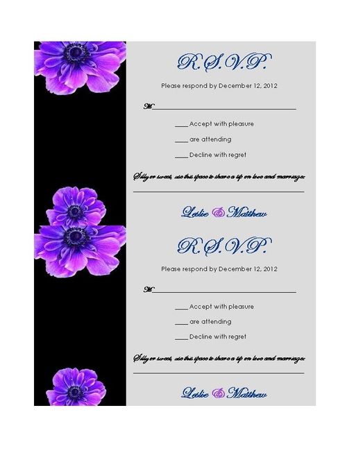 cute RSVP wording