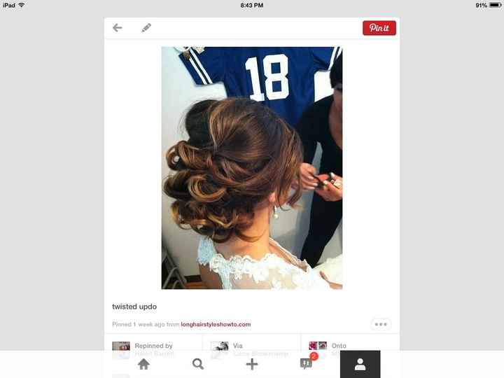 Show me your wedding day hair