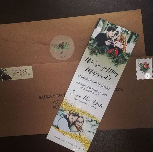 Our Save the Date bookmarks!