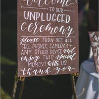 Ceremony Etiquette - unplugged ceremony