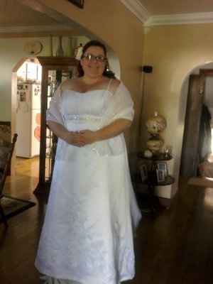 Me and My dress at my final fitting!!! What do you think????