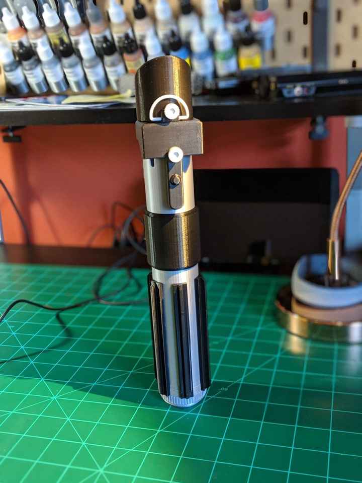 My 3d printer lightsaber bouquet holder