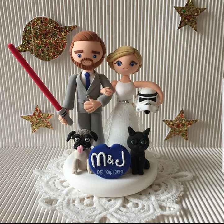 Our cake topper