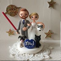 Our cake topper