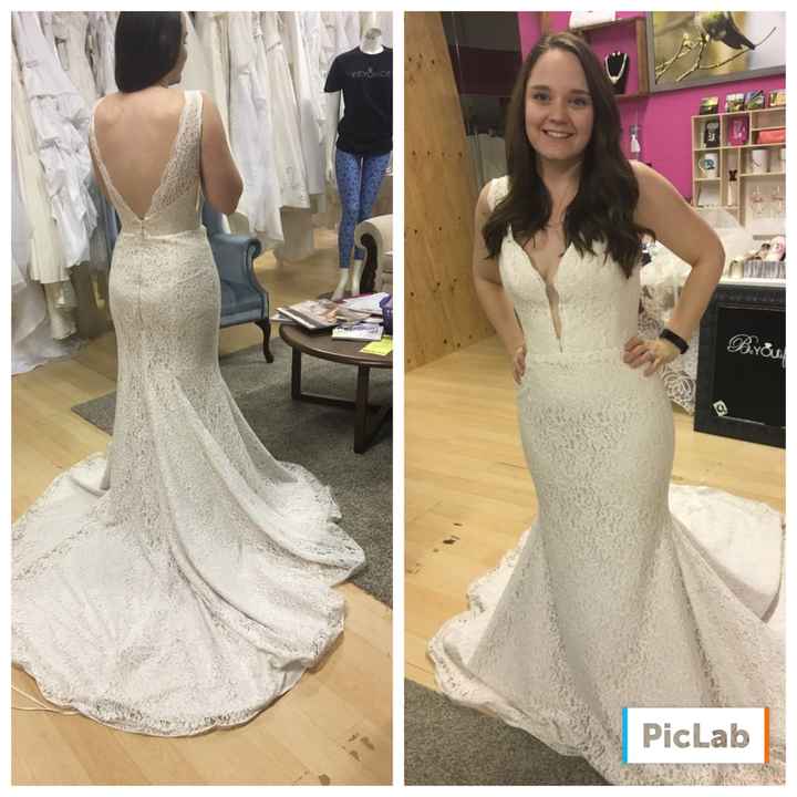 I wanna see your wedding dress!
