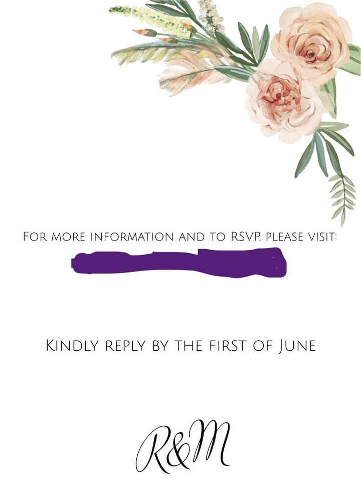 Critique my invite!