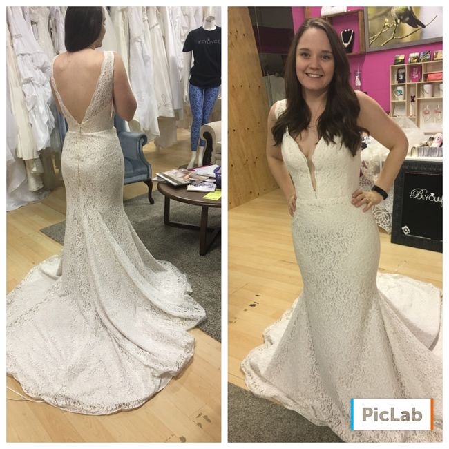 I wanna see your wedding dress!