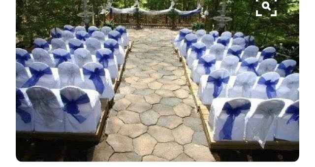 Aisle Draping Outdoor Wedding