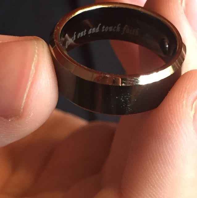 His ring is here!