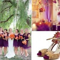 Plum & orange wedding colors? :)