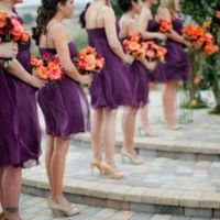 Plum & orange wedding colors? :)