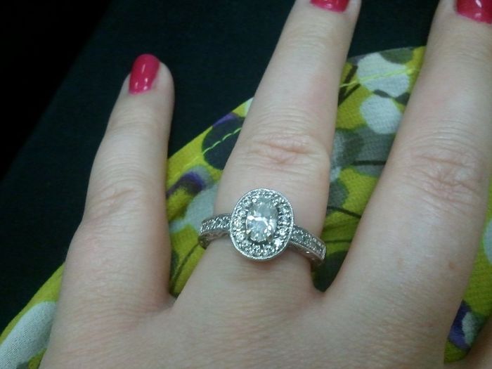 We haven't seen any BLING in a while!  Show off your rings!