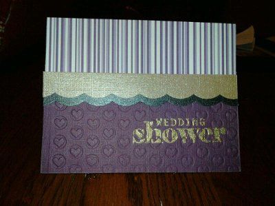 My DIY shower invites for FH's Cousin's Wedding