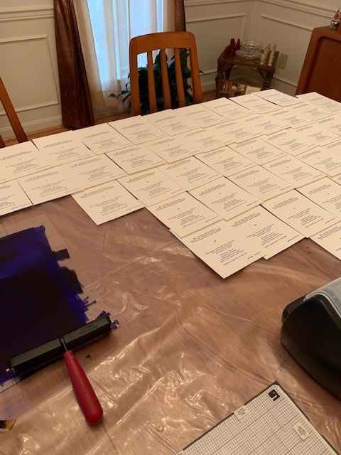 Partially done invitations