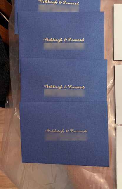 Embossed envelopes