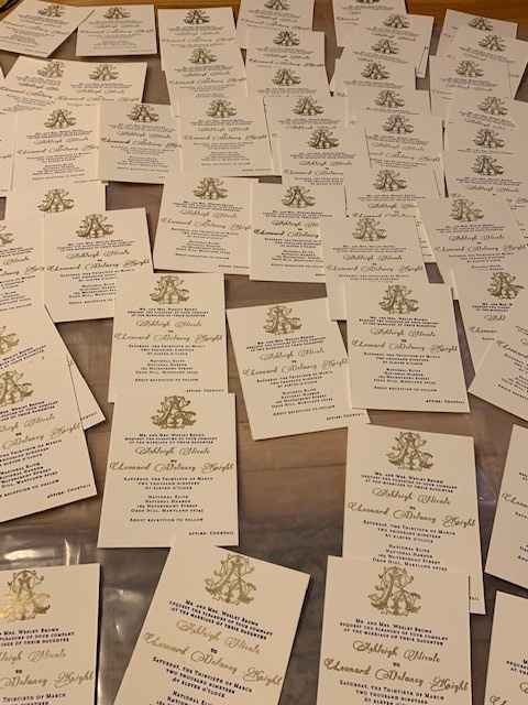 Finished Invitations