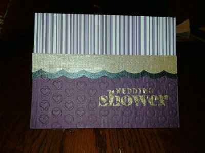 My DIY shower invites for FH's Cousin's Wedding