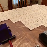 Partially done invitations