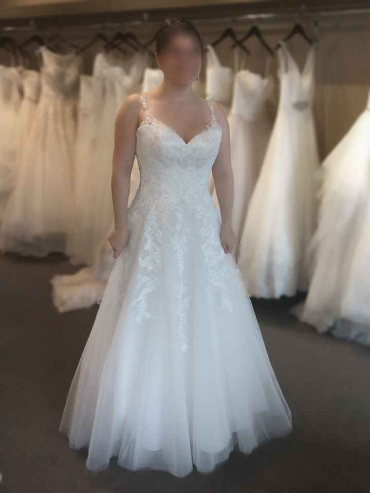 Got the dress! Elegant in front, sexy in the back.... :D